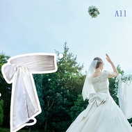 All Women s Ribbon Bowknot Sash Belt 250cm Long Bowknot Waistband Formal Event Accessory for Wedding