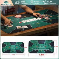 Judi Multifunction Game Carpet - Classic Baccarat Blackjack/Sic Bo Design, 3mm Thick PVC Material (S