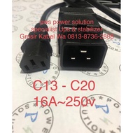 Cable Power Cord Ups C13 to C20 16A-250V 3m