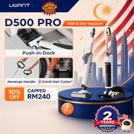 UWANT D500 Pro WetDry Vacuum 18kPa Suction, 180° Ultra Lie-Flat, Push-In Docking, IPX6 Waterproof Ro