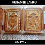 Ornamen lampu PVC / ornamen lampu plafon dekorasi ruangan motif 90x120