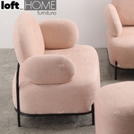 Scandinavian Fabric 1 Seater Sofa LUCIA
