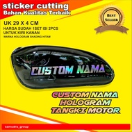 sticker tangki herex hologram sticker hologram custom nama Sticker tangki 1set isi 2 stiker