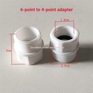 Washing Machine Adapter Plastic Adapter 6 Points to 4 Points Adapter 4 Points to 6 Points Water Inle