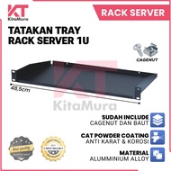 CODE D24X Universal 1U Wallmount Rack Server Coaster Tray