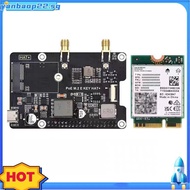 For  5 PCIe to M.2 E KEY with PoE HAT+ Expansion Board BE200 Tri-Band Wireless Network Card for RPI 