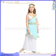 Greek Roman Princess Goddess Venus Athena Costume Kids Halloween Dress up Costume