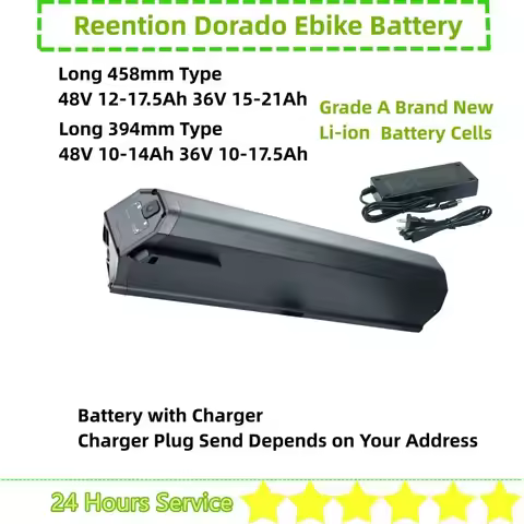 Reention Dorado E-bike Battery 48V 10Ah 10.4Ah 12Ah 12.5Ah 13Ah 16Ah 17.5Ah for Pace 500 Step Throug
