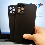 Softcase Pro Camera Iphone IP 11, IP 11 Pro, IP 11 Pro Max Silicone Casing TPU Macaron Black