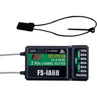 Penerima FS-iA6B 6 Saluran 2.4GHz Menyokong PWM PPM i.Bus untuk FS-i6 FS-i6S FS-i6X Pemancar RC Radi