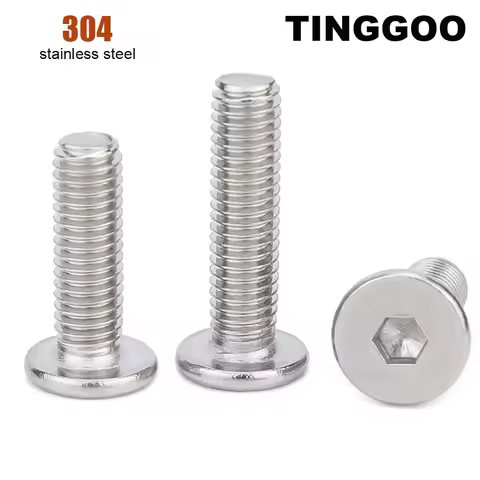 1/50x CM M1.6 M2 M2.5 M3 M4 M5 M6 M8 M10 M12 304 Stainless Steel Hex Hexagon Socket Ultra Thin Super