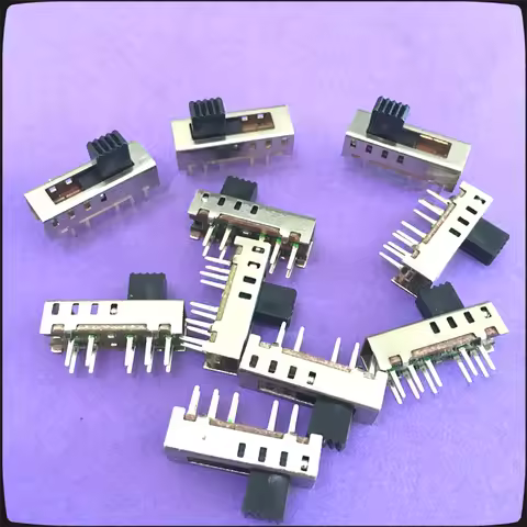 10pcs/lot ST091 SS24E01-G5 10Pin 4 Position Slide Switches Vertical Toggle DC 50V 0.5AFlashlight Swi