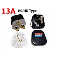 Black Rewireable Fused Plug Top 13A 250V