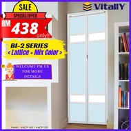 VITALLY Aluminium BI-2 Door / Pintu Lipat Untuk Tandas / Bi fold Toilet Door Custom Made With Design