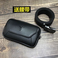 Men's Elderly Mobile Phone Bag Single-Layer Horizontal Style Wear Belt Waist Bag Tie Pants Belt Hanging Belt Bag Mobile Phone Case Mobile Phone Bag