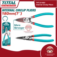 Total THTJ21803 7" (180mm) Internal Circlip Pliers Durable CR-V Steel