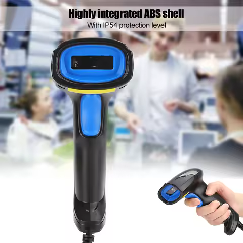 1D Scanner 1D Scanner Barcode Reader Wired Ergonomic IP54 ABS Shell Wear Resistant Anti Fall Barcode
