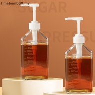 【NEW】 1100ml Coffee Syrup Dispenser Multi-Function Honey Sauce Ketchup Bottle with 5/8/10CC Pump Sca