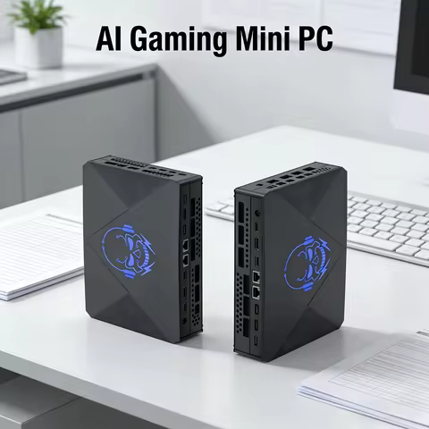 Super AI Gaming Mini Computer Core I9-14900HX 12900H RTX4060 8G 2x2.5G Lan 3xHD Displays Business Ga
