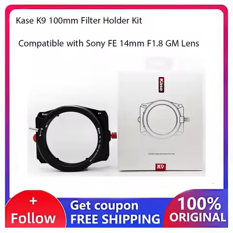 Kase K9 100mm Filter Holder Kit Compatible with Sony FE 14mm F1.8 GM Lens