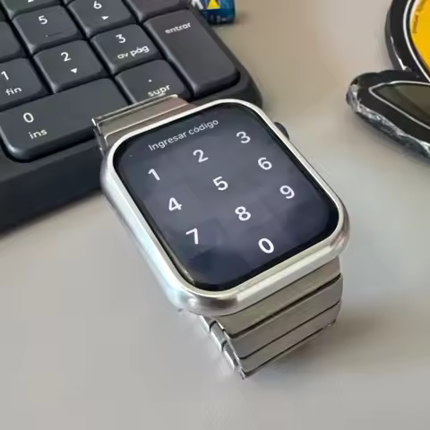 Aluminium Protective Cover for Apple Watch Case 46mm 45mm Series 10 9 8 7 Silver Impact Resistant Ap