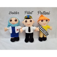 Boneka Karakter Profesi | Boneka Media Belajar Mengajar Boneka Toktok