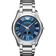 Emporio Armani 亞曼尼羅馬小秒針手錶-藍x銀/43mm AR11085