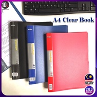 10Q A4 Size Clear Holder Economy File 3C Holder File Organizer Fail Office Stationery Student Alat T