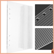 Binder 6- Clear Acrylic Binder Notebook Cover A5 Acrylic Planner Budget Binder Notebook Cover Binder