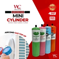 GAS Aircond R22 /R32 /R134A/ R410A/ R507 /R600A /Mini Size/ Baby Cylinder