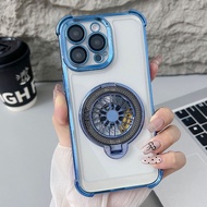 For Honor X9b X8b X7B X9 X 9B HonorX9b X 9 B X9a 4G 5G Plating Rotating Gyroscope Bracket Silicone S