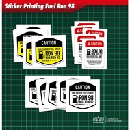 Ron 98 Fuel Printing Sticker-GEN212-MOTSKR96