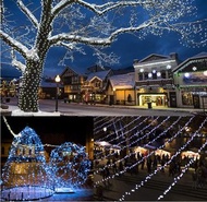 iGlobalStore - 聖誕燈，10M 100 LED戶外聖誕燈串，聖誕樹，籬笆，假日，派對，陽台裝飾的防水聖誕燈飾 [白色]