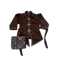 Girls' songket skirt suit baju budak perempuan set