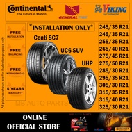 Size Rim 21 inch Continental | General Tire | Viking [INSTALLATION 1-3 DAYS]