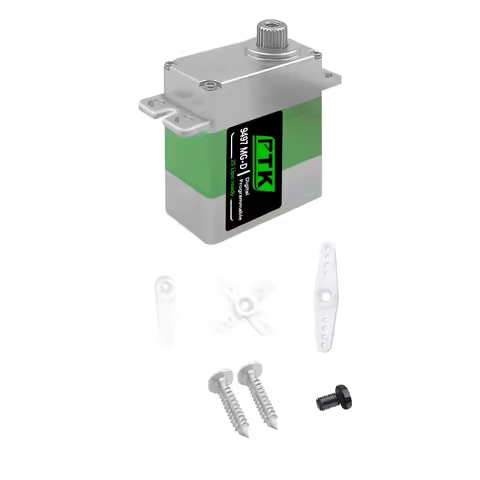 PTK 9497 servo MG-D 20g tamaño Servo Digital engranaje de Metal programable 2S Lipo listo para RC he