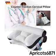 （ready stock）Washable Pillow Sleep Neck Pillow Knitted Cotton Sleep Neck Single AntiTraction Apricot