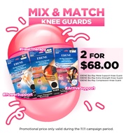[Bestseller Pick] Bundle of 2 EBENE Mix and Match Knee Guards - Power Support, Heat Therapy, Compres