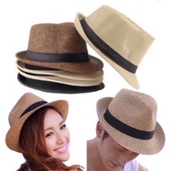 F40 straw pattern fedora cowboy hat