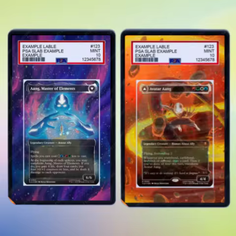 Acrylic Psa Card Display Case Collection Card for Aang, Master of Elements Display Rack Collection A