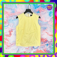 Second-Hand FA GE Light Yellow Windbreaker Material Loose Vest F807 [Mentaiko Vintage Summoning Stat