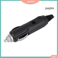 [Ready Stock] Universal 12V 15A Fused Male Car Truck  Lighter Socket Plug Connector