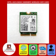 INTEL WiFi 6E AX211NGW WIRELESS 2400MBPS BLUETOOTH 5.2 TRI-BAND 2.4Ghz/5Ghz/6Ghz WIFI NETWORK CARD