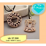 Necklace - diamond necklace - square and round diamond necklace - unique necklace - necklace