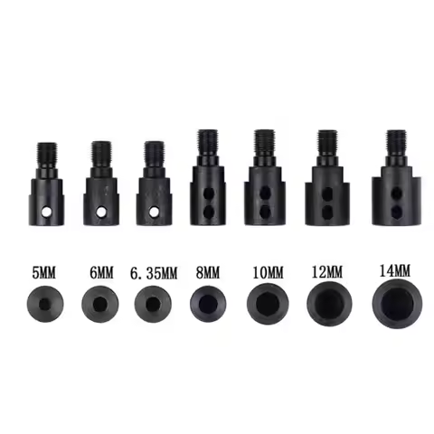 M10-5mm/6mm/6.35mm Motor Shaft Coupler Sleeve Saw Blade Coupling Black New Coupler Sleeve Joint Conn