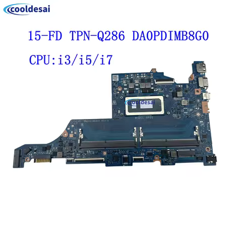 DA0PDIMB8G0 Mainboard For HP 15-FD TPN-Q286 Laptop Motherboard N36766-601 N36765-601 N36764-601 With