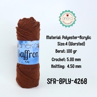 ANEKA - 8-Ply Saffron Knitting Yarn / Crochet Knitting Yarn - 4268 - Cinnamon