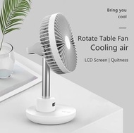 USB充電360旋轉迷你桌面風扇 bynckp USB Rechargeable Oscillating 360 Rotating Mini Desk Fan 嬰兒車 BB風扇 掛頸風扇 風扇仔 充電