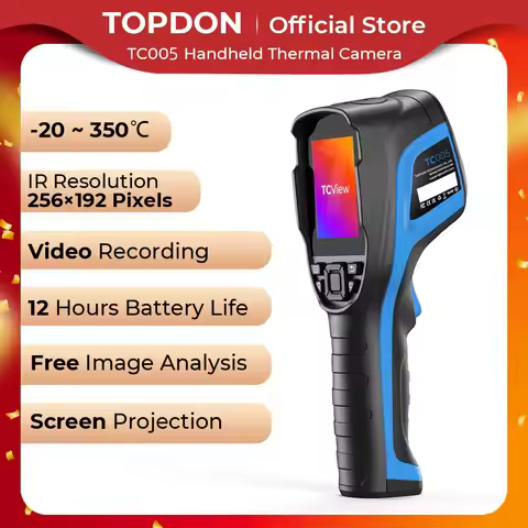 TOPDON TC005 High Resolution Accuracy 256*192 Handheld Infrared Thermal Scanner Imaging Camera Image