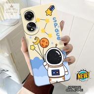 HP Oppo A78 4G Case - Oppo A78 4G casing - Astronaut case Motif - Cellphone protector - Oppo - Oppo 